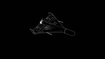 Illustration d'un drône kamikaze iranien utilisé par l'armée russe pour attaquer l'Ukraine. Illustration d'un drône kamikaze iranien utilisé par l'armée russe pour attaquer l'Ukraine.