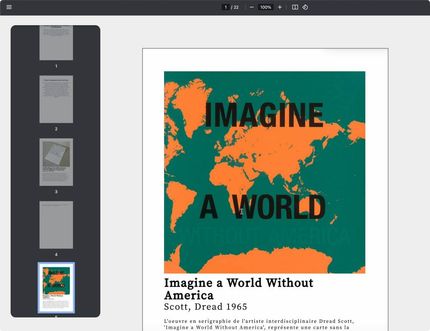 Vous avez la possibilité d'exporter le contenu de votre exposition générée par IA sous la forme d'un PDF, comme dans une vraie exposition. Vous avez la possibilité d'exporter le contenu de votre exposition générée par IA sous la forme d'un PDF, comme dans une vraie exposition.