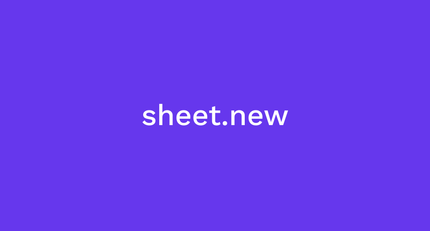 L'adresse web très simple sheet.new vous permet de créer instantanément une nouvelle feuille de calcul google sheet sans avoir à passer par 3 clics. Astucieux ! L'adresse web très simple sheet.new vous permet de créer instantanément une nouvelle feuille de calcul google sheet sans avoir à passer par 3 clics. Astucieux !