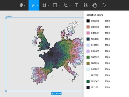 Vous pouvez importer la couche SVG récupérée sur le site dans Figma et accéder aux couleurs pour les modifier. Vous pouvez importer la couche SVG récupérée sur le site dans Figma et accéder aux couleurs pour les modifier.